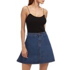 Plus Size Womens Denim A Line Skirt in Blue Casual Everyday Wear Available in Multiple Sizes Wholesale Supply