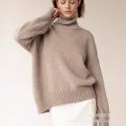 High Neck Loose Knit Sweater Soft Fabric Multiple Colors Autumn Winter Style Ready to Ship Wholesale Available