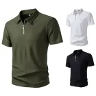 Mens Loose Fit Short Sleeve T Shirt Solid Color Casual Wear Available in White Black Green Sizes S to 2XL