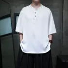 Mens Loose Fit Satin Short Sleeve T Shirt Solid Color Summer Wear Available in Multiple Sizes and Colors