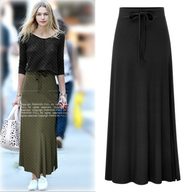 Plus Size Womens High Waisted Bodycon Skirt A Line Split Design Adjustable Tie Casual or Party Wear Wholesale