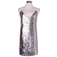 Sleeveless Sequin Mini Dress V Neck Sexy Lightweight Summer Party Wear Wholesale Available