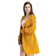 Long Oversized Chunky Knit Sweater Womens Pullover with Puff Sleeves Cable Knit Design Plus Size Warm for Fall