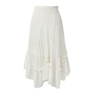 Plus Size Womens High Waist Pleated Chiffon Midi Skirt Elegant Design Versatile Style Perfect for Casual or Formal