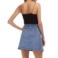 Plus Size Womens Denim A Line Skirt in Blue Casual Everyday Wear Available in Multiple Sizes Wholesale Supply