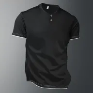 Mens Loose Fit Short Sleeve T Shirt in Solid Colors Breathable Quick Dry Polyester for Summer Casual Sports