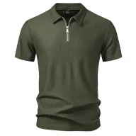 Mens Loose Fit Short Sleeve T Shirt Solid Color Casual Wear Available in White Black Green Sizes S to 2XL