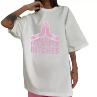 Womens Cotton Graphic T Shirt Loose Fit Short Sleeve Round Neck Summer Casual Wear