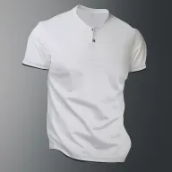 Mens Loose Fit Short Sleeve T Shirt in Solid Colors Breathable Quick Dry Polyester for Summer Casual Sports