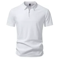 Mens Loose Fit Short Sleeve T Shirt Solid Color Casual Wear Available in White Black Green Sizes S to 2XL