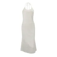 Womens Casual Outfit Set Sexy Backless U Neck Camisole and Elegant Midi Skirt Spring Collection
