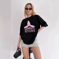 Womens Cotton Graphic T Shirt Loose Fit Short Sleeve Round Neck Summer Casual Wear