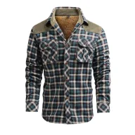 Long Sleeve Cotton Shirt for Men Casual Workwear Available in Red and Blue Sizes M to XXXXL