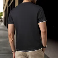 Mens Loose Fit Short Sleeve T Shirt in Solid Colors Breathable Quick Dry Polyester for Summer Casual Sports