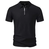 Mens Loose Fit Short Sleeve T Shirt Solid Color Casual Wear Available in White Black Green Sizes S to 2XL