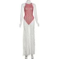 Sleeveless Backless Maxi Dress for Women Trendy Bohemian Style with Fringed Details Summer Casual Wear Wholesale