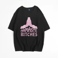 Womens Cotton Graphic T Shirt Loose Fit Short Sleeve Round Neck Summer Casual Wear