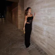 Sleeveless Backless Bodycon Dress Solid Color Slim Fit Elegant Evening Wear private label