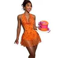Summer Womens Jumpsuit Sexy Off Shoulder Backless Fashionable Sequins Party or Night Out Wholesale Available