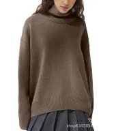 High Neck Loose Knit Sweater Soft Fabric Multiple Colors Autumn Winter Style Ready to Ship Wholesale Available