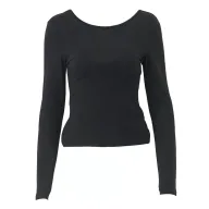 Womens Long Sleeve T Shirt Sexy Hollow Back Design Slim Fit Round Neck Autumn Fashion for Casual Wear OEM Availa