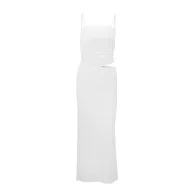Sleeveless Backless Bodycon Dress Solid Color Slim Fit Elegant Evening Wear private label