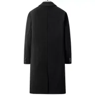 Mens Overcoat Thick Wool Blend Knee Length Classic Fit Available in Black Navy Blue Gray Wholesale bulk order
