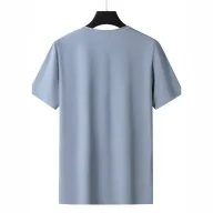 Mens Short Sleeve Quick Dry Breathable Solid T Shirt in Nylon Available in Gray Black Blue Green Sizes L to 5XL