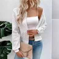Womens Long Sleeve Zip Front Cardigan Jacket with Floral Print Casual Outerwear for Fall Wholesa