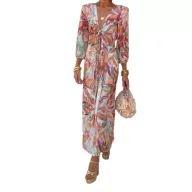 Wholesale Casual Dresses Pink Purple Multiple Sizes OEM ODM Supplier