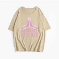 Womens Cotton Graphic T Shirt Loose Fit Short Sleeve Round Neck Summer Casual Wear
