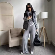Womens Casual Three Piece Set Loose Long Cardigan with Cami and Mini Skirt Versatile for Spring and Summer Wholesale