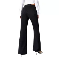 High Waist Wide Leg Jeans for Women Casual Fit Black Denim Summer Wear low MOQ factory direct