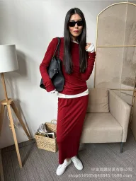 Womens Casual Three Piece Set Loose Long Cardigan with Cami and Mini Skirt Versatile for Spring and Summer Wholesale