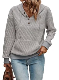 Long Sleeve Cardigan Jacket Button Decoration Solid Color Casual Wear custom packaging