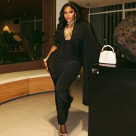 Solid Color Backless V Neck Long Sleeve Bodycon Dress Mid Waist Slim Fit Trendy Style Perfect for Street Fashion
