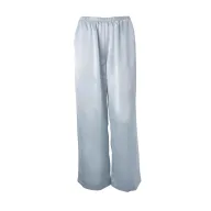 High Waist Satin Straight Leg Pants for Women Casual Street Style Available in Blue and Pink Wholesale Supply