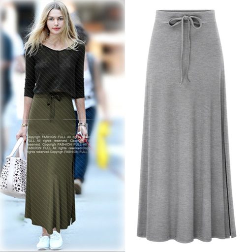 Plus Size Womens High Waisted Bodycon Skirt A Line Split Design Adjustable Tie Casual or Party Wear Wholesale