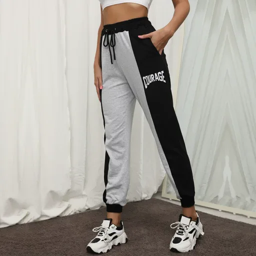 High Waist Straight Leg Casual Pants Printed Design Summer Wear OEM ODM service