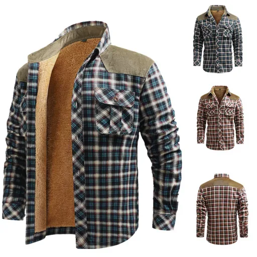 Long Sleeve Cotton Shirt for Men Casual Workwear Available in Red and Blue Sizes M to XXXXL