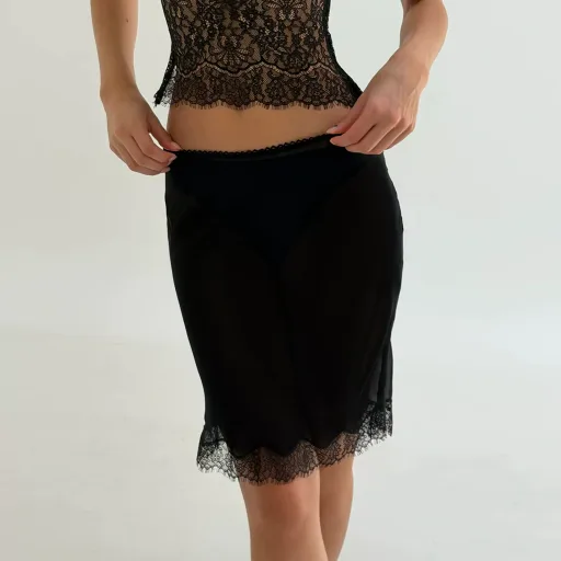 Bodycon Mini Skirt Low Waist Design Sexy Fit for Summer Available in Black Wholesale Sizes S M L bulk order