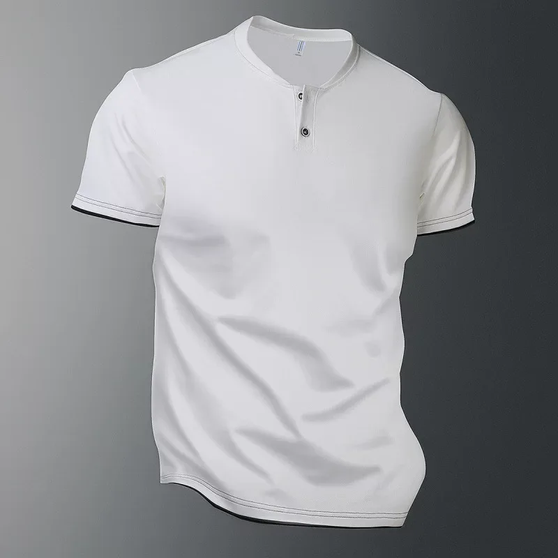 Mens Loose Fit Short Sleeve T Shirt in Solid Colors Breathable Quick Dry Polyester for Summer Casual Sports Mens Loose Fit Short Sleeve T Shirt in Solid Colors Breathable Quick Dry Polyester for Summer Casual Sports