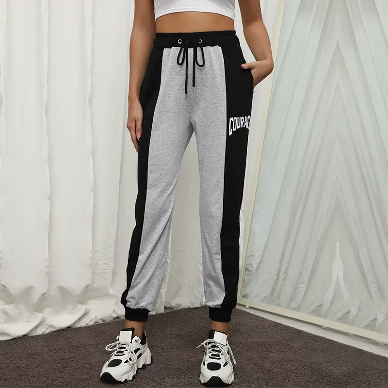 High Waist Straight Leg Casual Pants Printed Design Summer Wear OEM ODM service